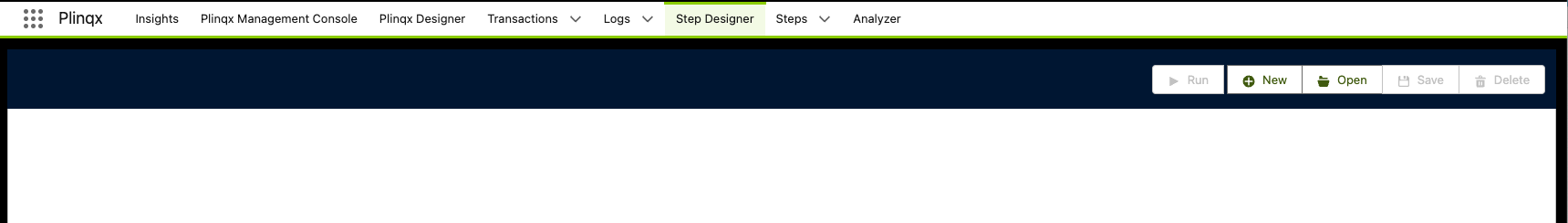 Main Step Designer Interface